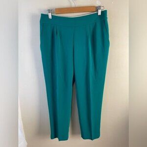 J.Crew Collection Women Green Casual ankle pleated front chino Pants NEW NWT 4